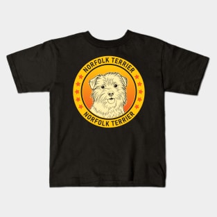 Norfolk Terrier Dog Portrait Kids T-Shirt